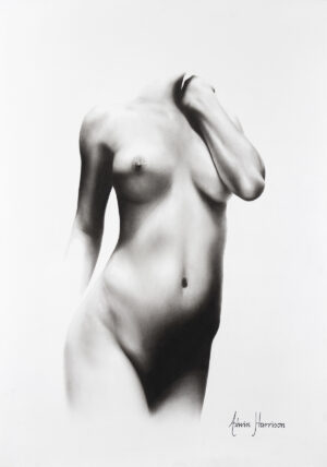 Nude Woman Charcoal Study 71 (2019) - Fine Art Edition Print