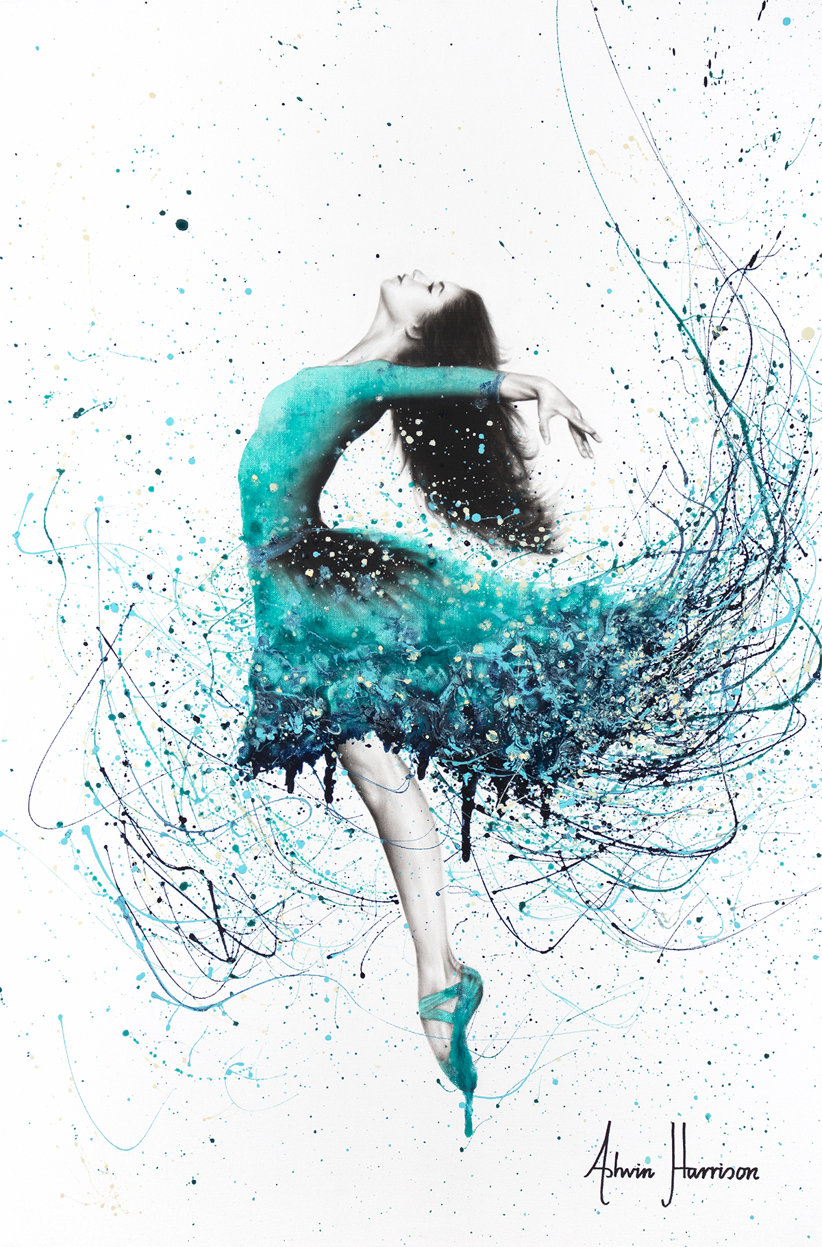 Turquoise Ocean Dancer (2019) - Fine Art Edition Print